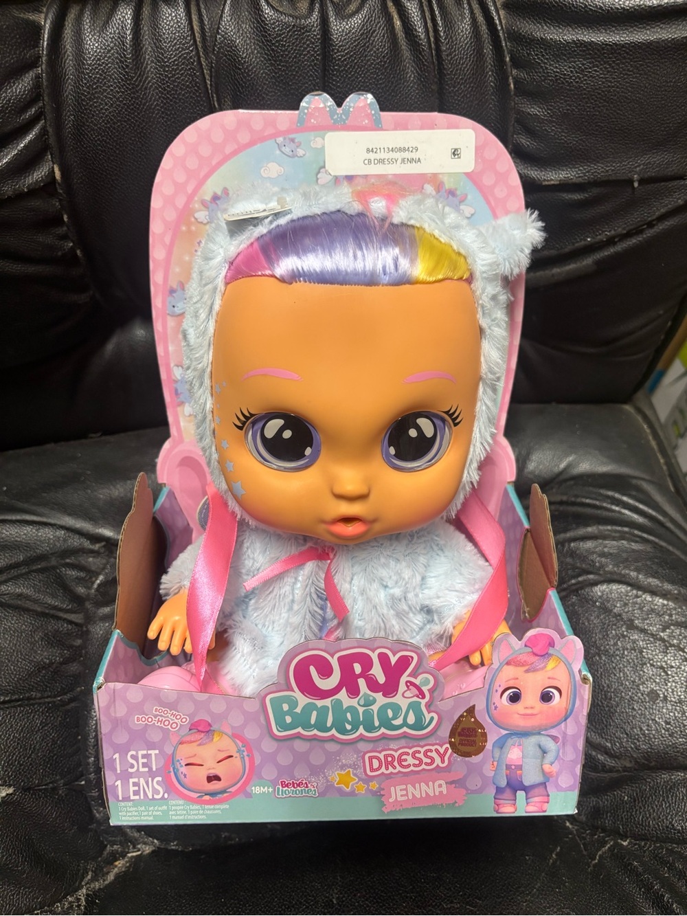 Dressy Jenna Plush Doll - Pink & Purple Hooded Outfit